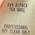 Perry Ellis 90s Y2K Vintage Black Alpaca Wool Long Sherpa Belted Trench Coat Photo 2