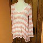 Lily White Striped beachy v neck sweater Photo 7