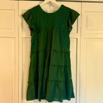 J. Marie green Ginny embroidered ruffle sleeve dress small Photo 5