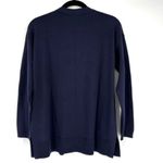 Talbots  Dark‎ Navy Blue Girlfriend/Boyfriend Cardigan Sweater Size Large Petite Photo 2