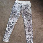 Vocal white snow leopard leggings size large Photo 2