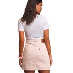 Levi's NWT  Straus High Rise Pastel Pink Cotton Denim Five Pocket Jean Skirt Photo 2