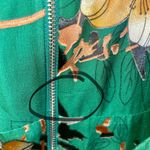 Alice + Olivia  CoCo Plunging V-neck midi Dress in green yellow multi size 6 Photo 10