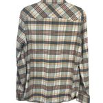 True Religion  Men's Pearl Snap Shirt Flannel Cotton Orange Tan XL Extra Large ST Photo 1