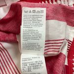 J.Crew  Belted Poplin Tunic
Dress Red White Striped Fringe
Trim Size 10 Photo 13