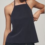 Maeve Anthropologie  High Neck Halter Top Navy Photo 2
