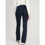 Old Navy High Rise Pixie Flare Pants Navy Blue Stretch Dress Pants Size 0 Photo 1