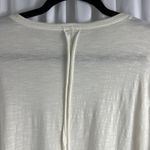 Free People Off White Lace Sleeves T-Shirt Size S Photo 6