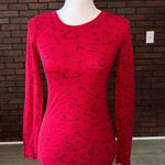 Energie Y2K  Red Henley Top Photo 0