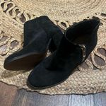 ZARA  TRAFALUC Women’s Ankle Boots Black Faux Suede Zipper Size 7.5 38 Photo 2