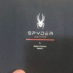 Spyder  Active Black High Rise Leggings Women L Stretch Workout Yoga Capri Pocket Photo 2