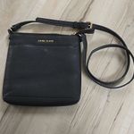 Anne Klein Black Pebbled Leather Crossbody Bag – Chic Everyday Classic y2k Photo 8