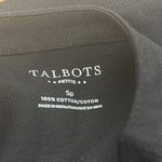 Talbots Black Cotton Sweater Sz Small Petite Photo 6