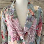 Vintage 80s / 90s Colorful Floral Boxy Fit Blazer Jacket Multi Size M Photo 1