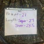 New Directions NWT Blouse 1X Black and Gold Sequin Sleeveless Tank NYE Party Photo 4