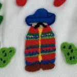 Hanes VTG Sombrero Cactus Chili Applique Sweatshirt Womens Size L Granny Cottage Core Photo 2