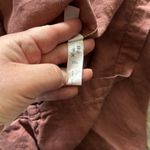 SITA MURT Linen Button Down Ruffle Top Rose In Pink 38 Photo 7