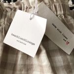 BeachLunchLounge beige checked Linen Pants M Photo 8