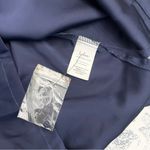 NWOT Lulus Classic Elegance Navy Satin Sleeveless Mock Neck Mini Dress Size M Blue Size M Photo 9