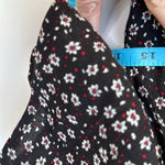 Bleuh Ciel  Floral Black Maxi Elastic Waist Dress Photo 5