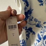 Maeve Anthropologie  Top Floral Blue Photo 6