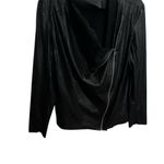 Mote Women's XL Black Faux Leather Moto Jacket Full Zip Lightweight Photo 2