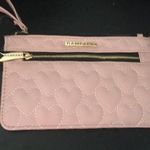 Rampage  Pink Quilted Hearts 2 zip Wristlet Photo 0