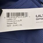 NWT SHEFIT Ultimate Sports Bra Skipper Blue 2Luxe 2XL Front Zip High Impact Size undefined Photo 5