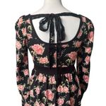 Anne (Japan brand) Scoop Neck Tie Back Empire Waist Babydoll Dress, Sz XS Pink Photo 7