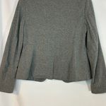 Loft Ann Taylor  Blazer Jacket Women's Knit Medium Gray Single Button Stretch‎ Photo 4