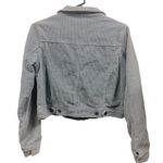 Newbury Kustom Newberry Kustom Blue Corduroy Cropped Button Up Jacket with Pockets Medium Photo 5