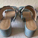 Coach : Blue Mae (G3689) Mule  Sandals- Tea Rose Appliqué- 9 Photo 10