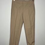Loft  Julie textured tan cream trousers dress pants womens size 2 business casual Photo 0