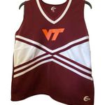 Virginia Tech University Chasse Women's Cheerleading Top, XL Red Photo 0