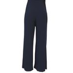 Adrianna Papell Beaded One Shoulder Blouson Wide Leg Black Jersey Jumpsuit Sz 8 Photo 7