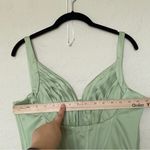 House Of CB HOUSE‎ OF CB FAYE PISTACHIO SATIN CORSET MIDI DRESS NWOT size L Photo 8