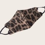Leopard Print Facial Mask. New. 100% cotton Cute Multi Photo 1
