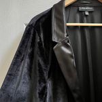 Lane Bryant Black Satin Collar Velvet Pocket Blazer Plus Size 22 Holiday Festive Photo 5