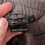 Grizas Linen Wide Leg Pocket Cuff Pants Women's Large Light Brown Photo 2