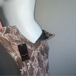 Urban Hearts Palazzo Pants Brown White NWT XL Photo 4