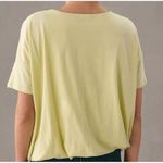 Maeve Anthropologie  V-Neck Bubble Tee in Light Green Women's Size M Photo 5