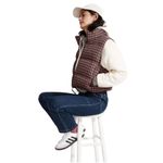 Madewell Cropped Puffer Vest in Plaid Size Medium Photo 3