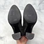 Saint Laurent Joplin Western Embellished Suede Block Heel Ankle Boots Black 35.5 Photo 6