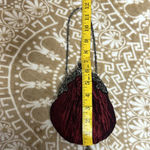 Carlo Fellini Deep wine silk clutch Photo 8