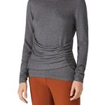 Derek Lam Collective Grey Drape Front Sweater Size: XL Photo 2