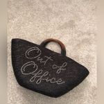 Anthropologie  Eugenia Kim out of office Straw crossbody shoulder Raffia Tote Bag Photo 6