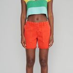 Le Superbe Woman's Red Beach Crawler Cut Off Shorts Size 2 $175 NWT Photo 7