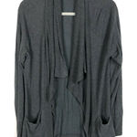 Athleta gray open sweater with pockets Photo 0