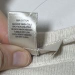 Loft Outlet NWT Oatmeal Lightweight 3/4 Sleeve Cotton Sweater Sz XS Photo 4