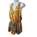 Anthropologie  Yellow Multi-Color Print Boho Romper Women's XS Photo 1